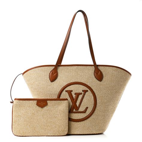 louis vuitton shopper vintage|Louis Vuitton raffia tote.